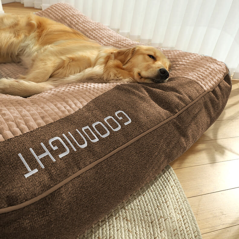 PawNest Large Scratch-Resistant Dog Bed With Orthopedic Spinal Support