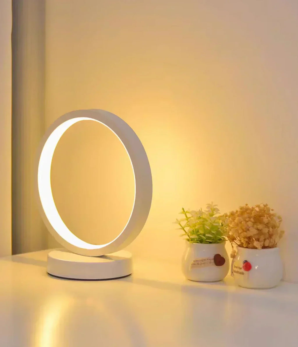 Modern LED Circular Table Lamp Energy Efficient Desk Light