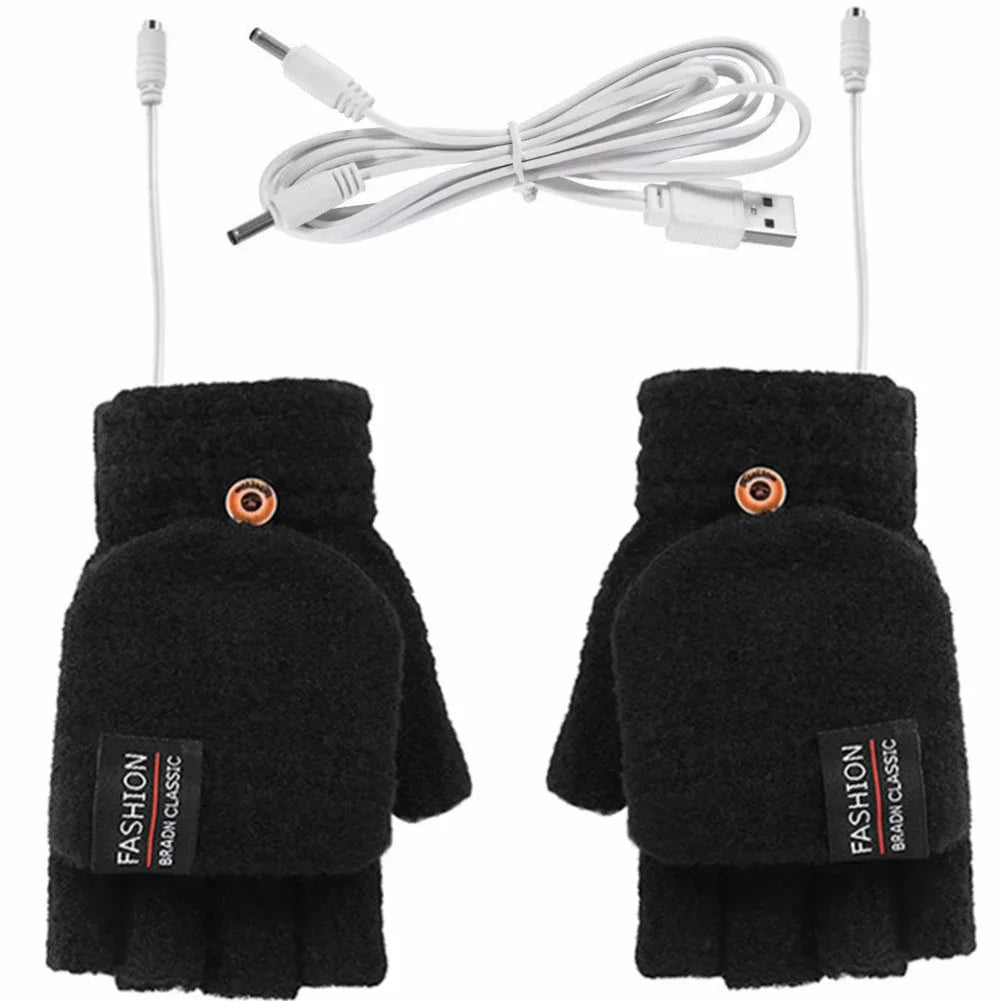 Guantes Calefactables Recargables por USB con Tres Ajustes de Temperatura