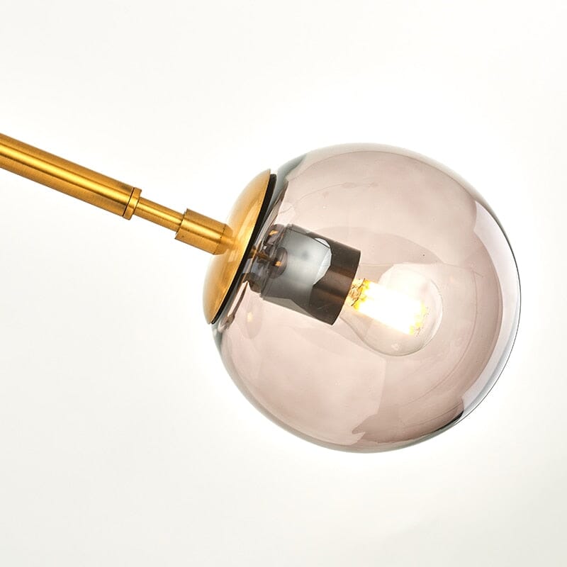 Kora Glas-Kugel-Kronleuchter in Gold- oder Schwarz-Finish