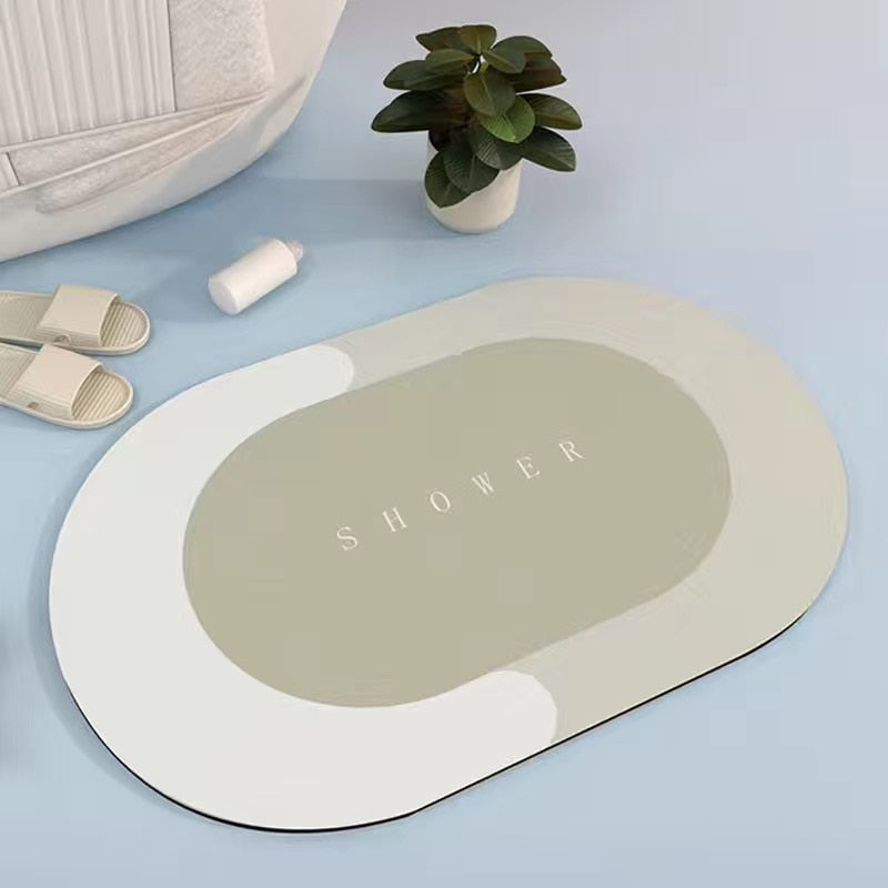 SwiftDry Absorbent Bath Mat for Quick Water Absorption