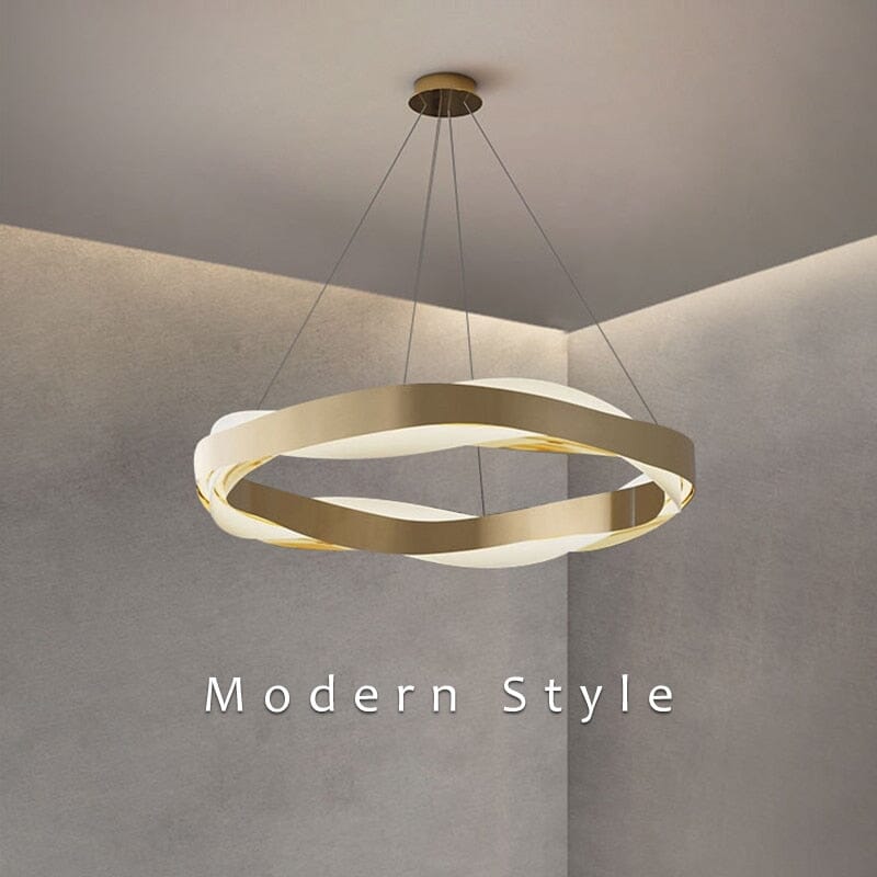 OrionRing Pendant Light With Adjustable Length And Three Color Dimming