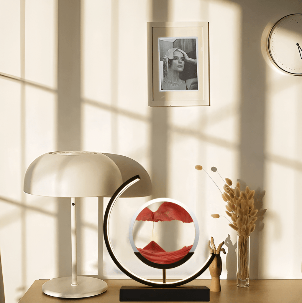 Serene Sand Lamp With Calming Motion And Mood Lighting