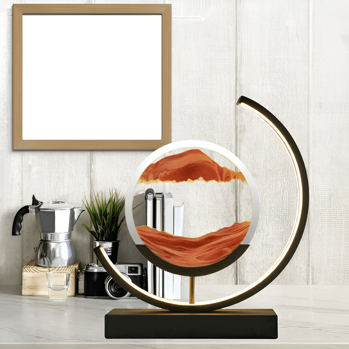 Serene Sand Lamp With Calming Motion And Mood Lighting