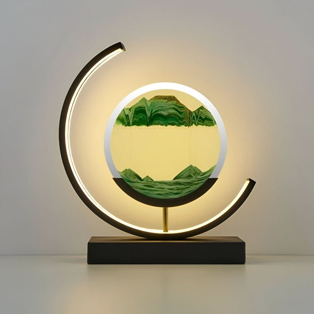 Serene Sand Lamp With Calming Motion And Mood Lighting