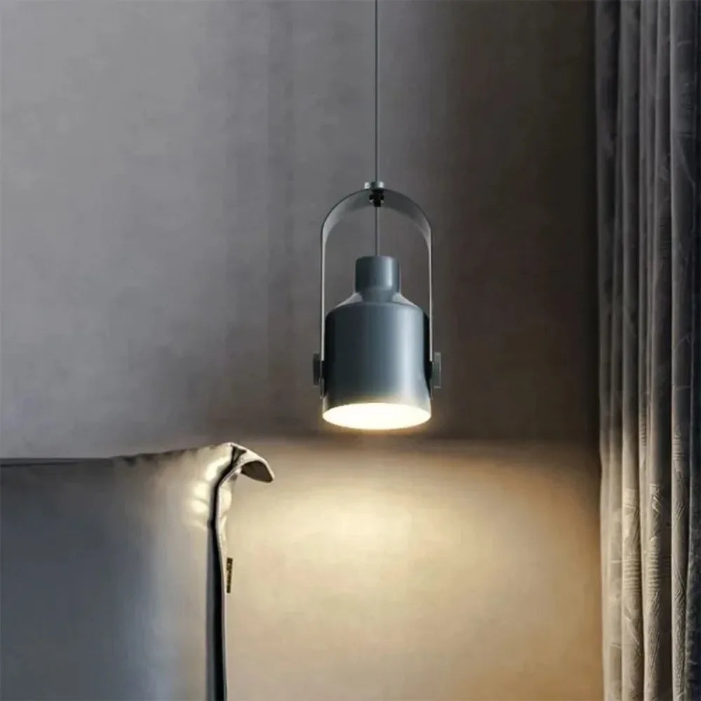 Lampada a sospensione con faretto regolabile Asteri Nordic con base E27