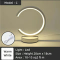Modern LED Circular Table Lamp Energy Efficient Desk Light