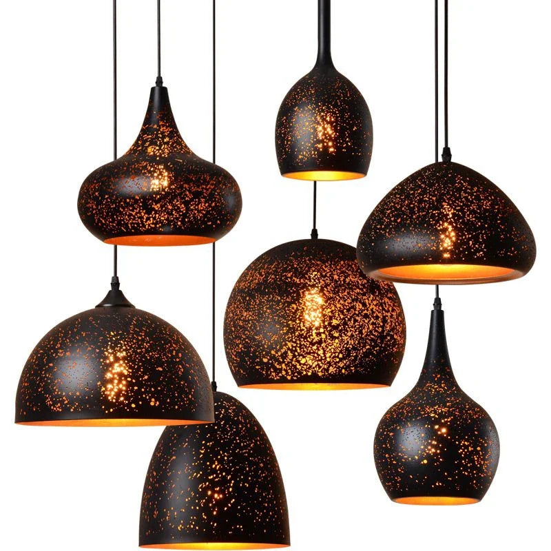 Závěsná lampa Avelon Studio Vintage Iron pro skandinávský loft