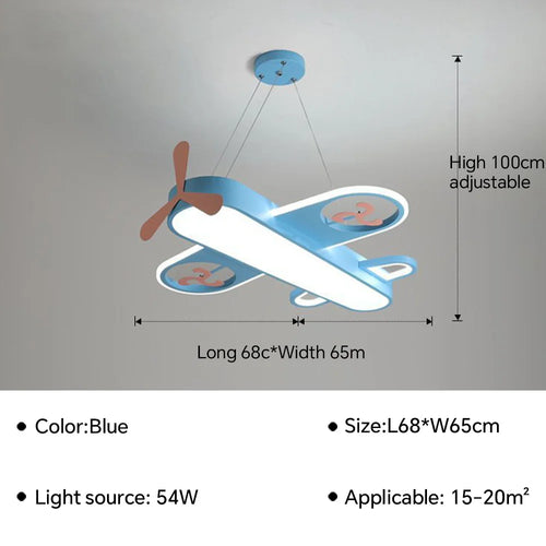 AeroLite Junior LED Lampa Lotnicza do Pokoju Dziecięcego