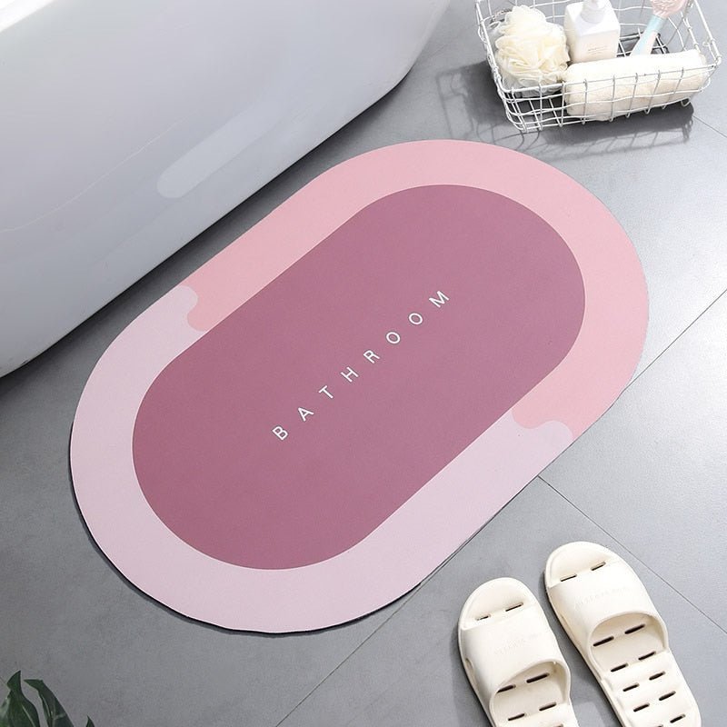 SwiftDry Absorbent Bath Mat for Quick Water Absorption