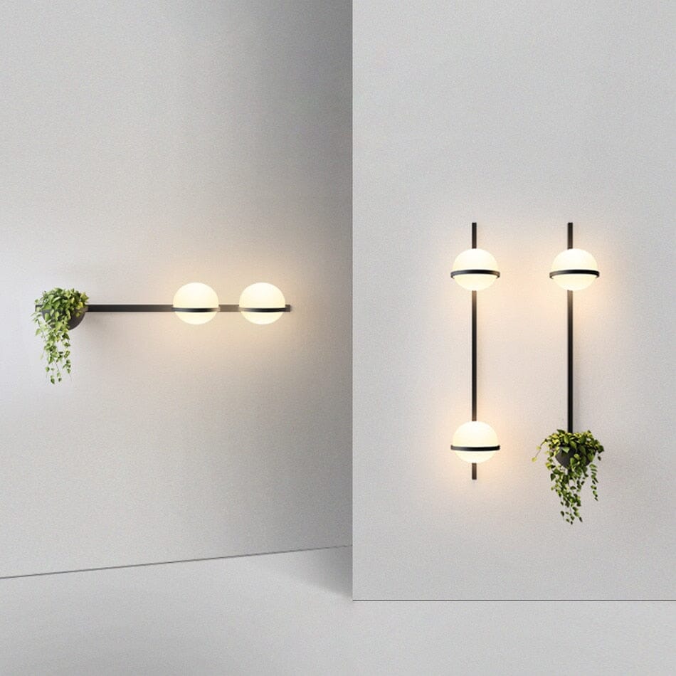 VerdantGlow Plante LED Art Deco Væglamper og Pendler