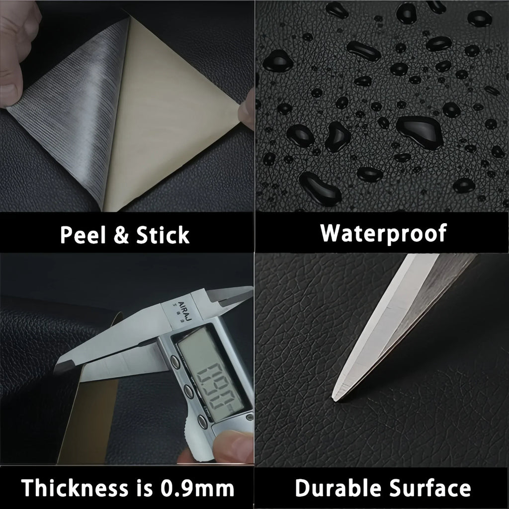 Leather Repair Patch for Furniture and Accessories Self-Adhesive PU Material
