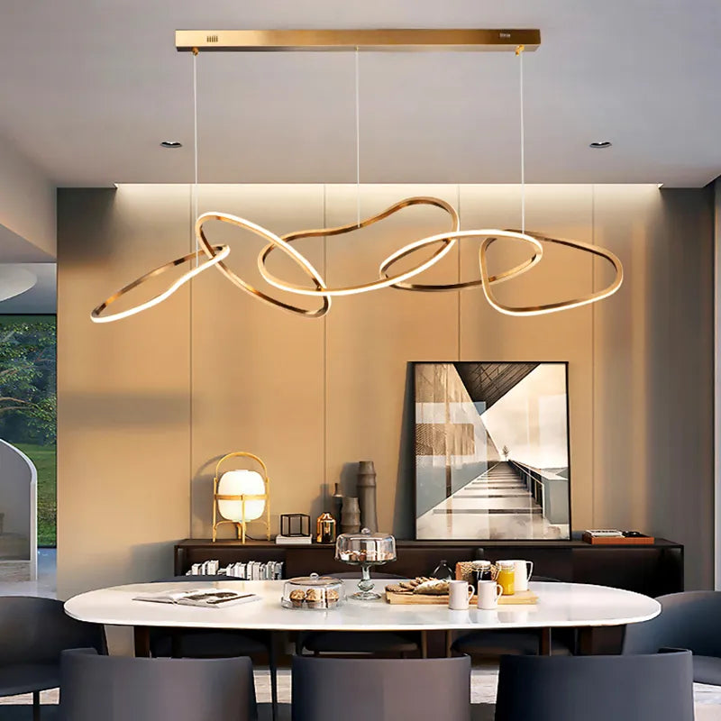 Contemporary Cord Pendant Lights With Dimmable Remote Or Touch Control