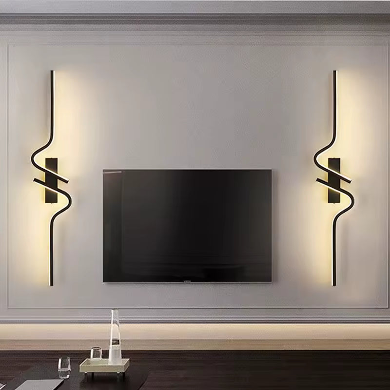 Aurelle | Up And Down Matte Black LED Wall Light