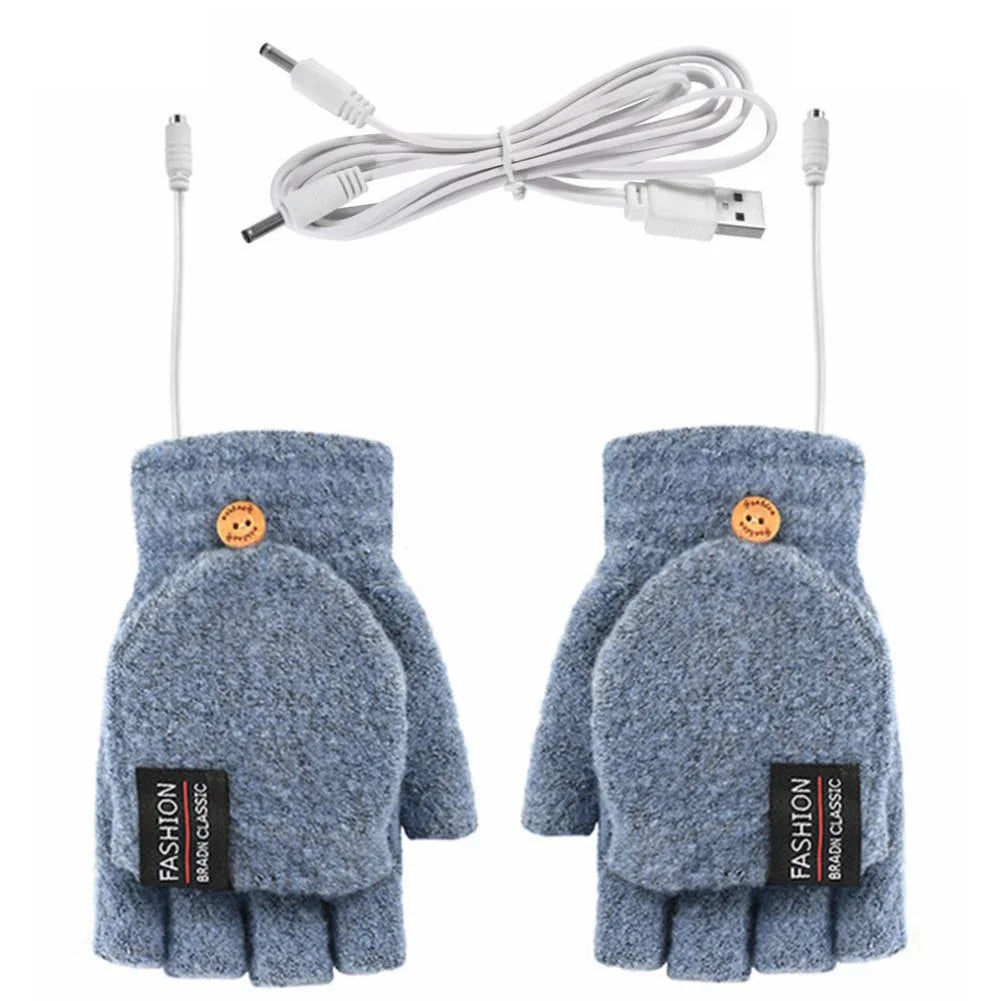 Guantes Calefactables Recargables por USB con Tres Ajustes de Temperatura