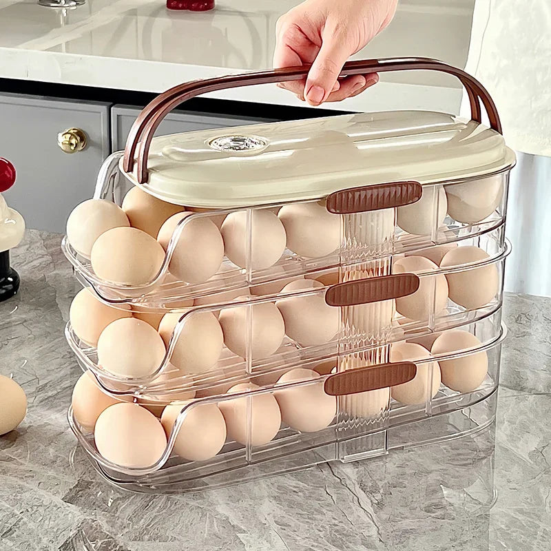 جا تخم‌مرغ یخچال اتوماتیک EggFlow با طراحی درب جانبی جمع‌وجور