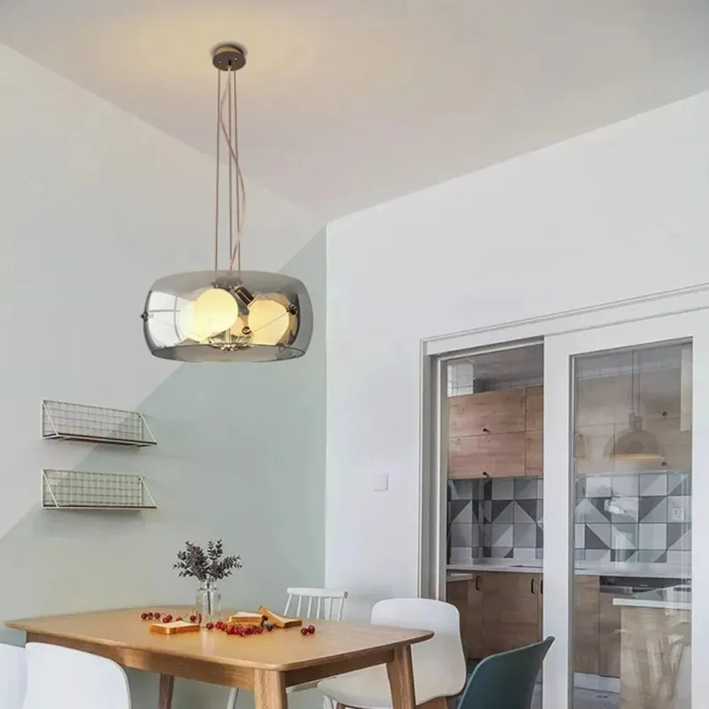 چراغ آویز شیشه‌ای LED نووالوم برای آشپزخانه و اتاق‌های غذاخوری