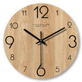 TimberGlow Wall Clock In Beautiful Wood Grain Design