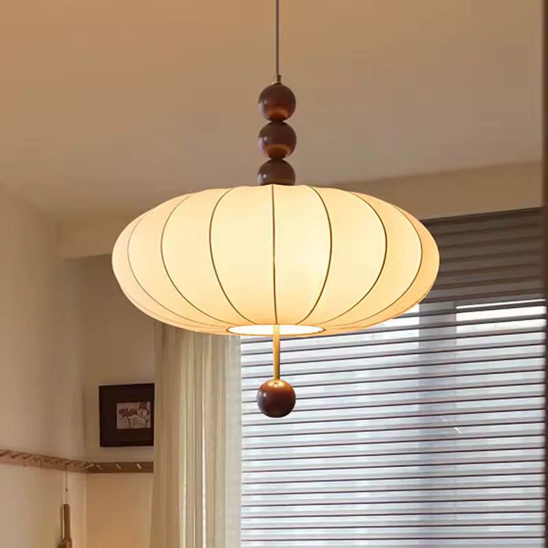 Mirelle | Lampada a sospensione in tessuto in stile Wabi-Sabi medievale francese