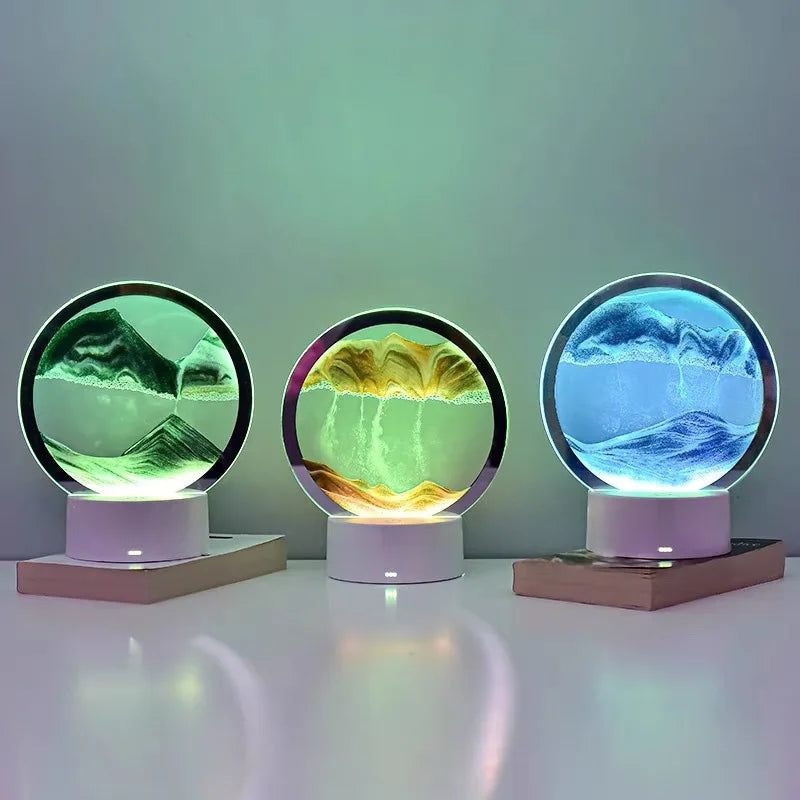 NovaSculpt Lâmpada de Areia Luz Relaxante Arte para Descompressão