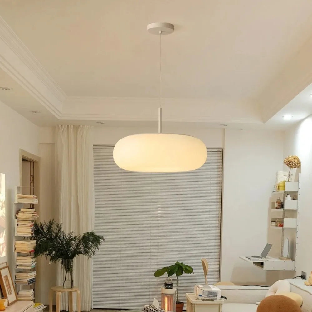 Orin Modern Cream Pendant Chandelier With Warm LED