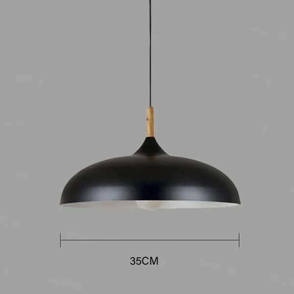 Scandinavian oak ceiling light 0