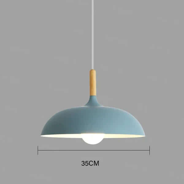 Scandinavian oak ceiling light 3