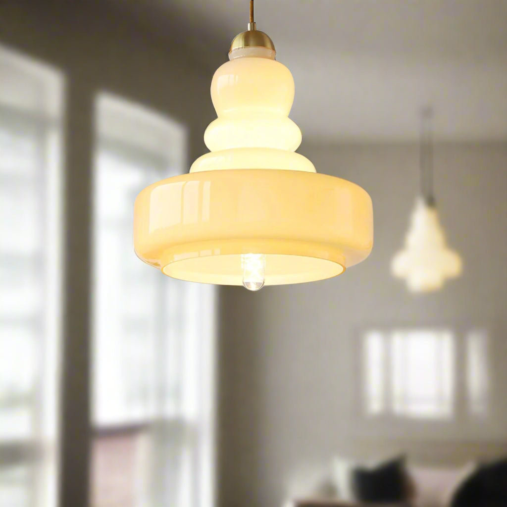 Hand-Blown Vintage Glass Pendant Light For Dining | Elaris