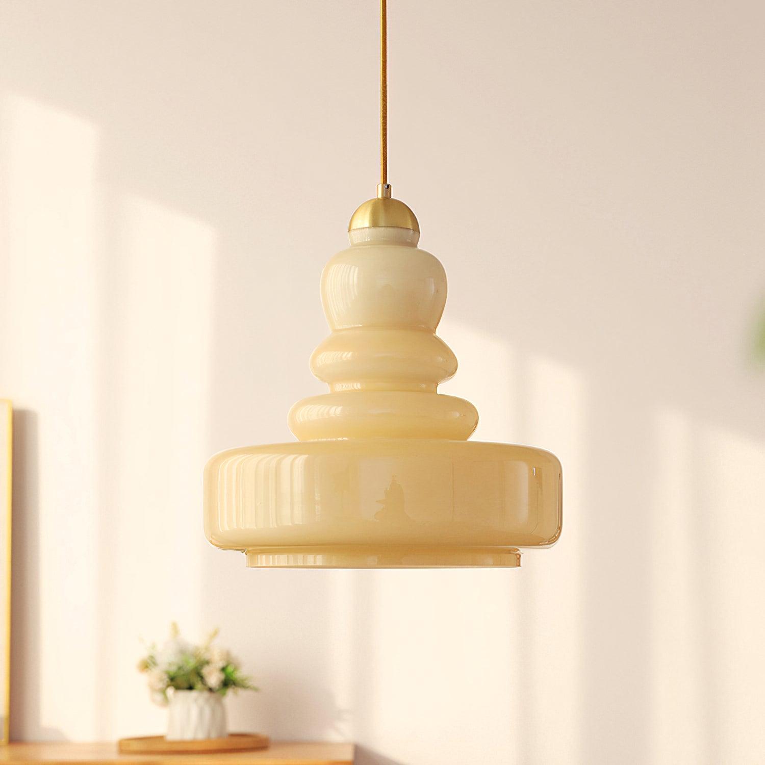 Hand-Blown Vintage Glass Pendant Light For Dining | Elaris
