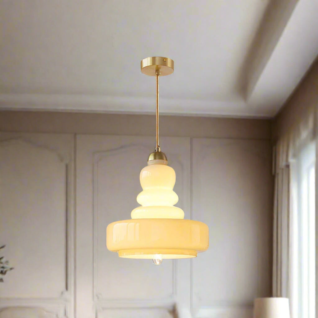 Hand-Blown Vintage Glass Pendant Light For Dining | Elaris