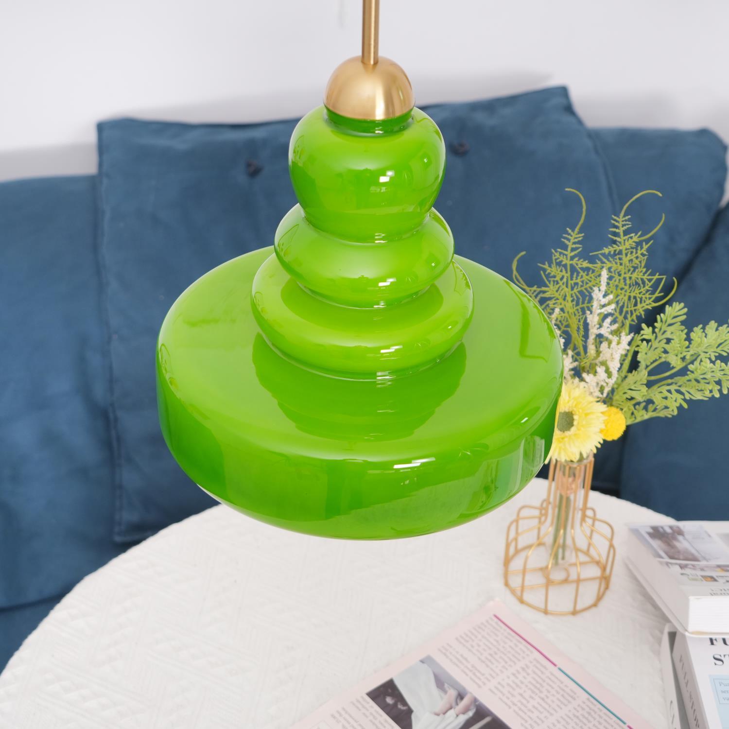 Hand-Blown Vintage Glass Pendant Light For Dining | Elaris
