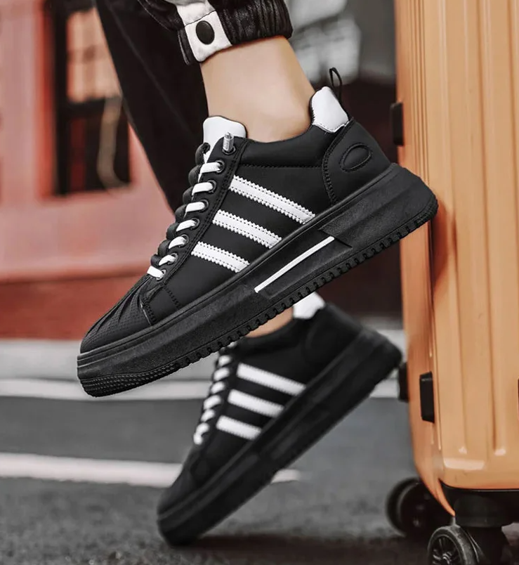Ascend zimowe ortopedyczne sneakersy męskie z podwyższeniem wzrostu