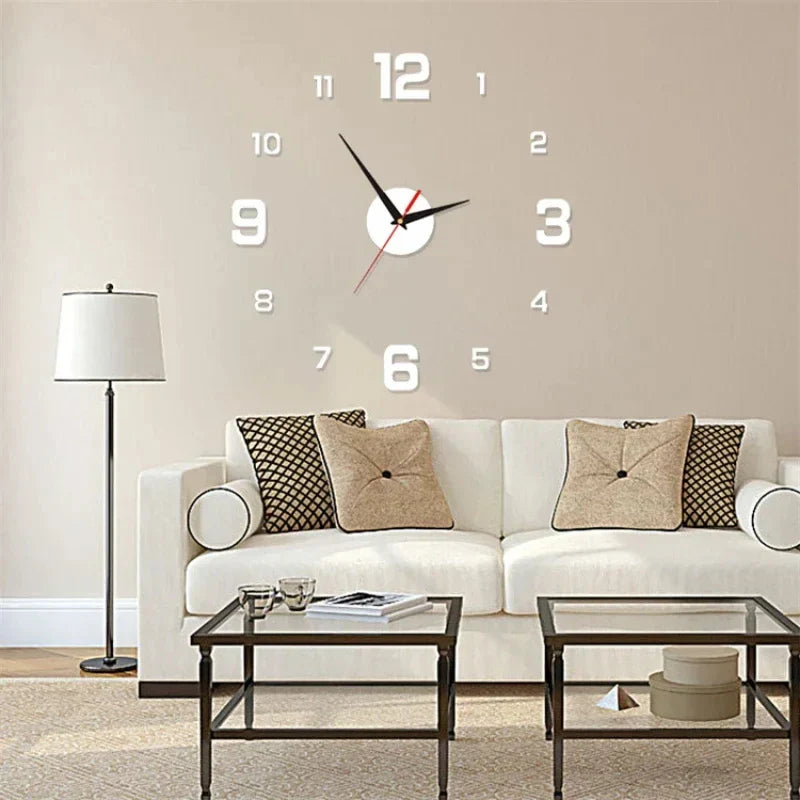 LumaNova DIY svítící 3D nástěnné hodiny s moderním bezrámovým designem