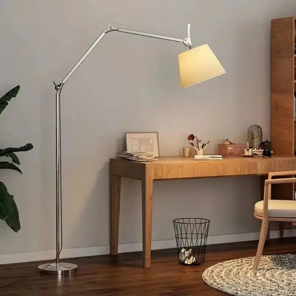 Auralis Long-Arm Floor Lamp in Korean-Scandi Style