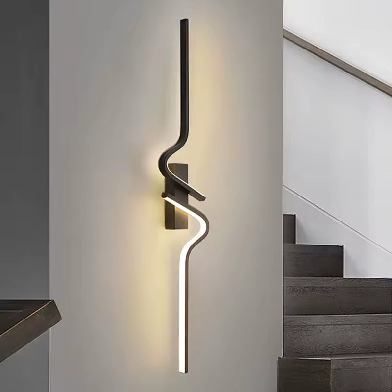 Aurelle | Up And Down Matte Black LED Wall Light