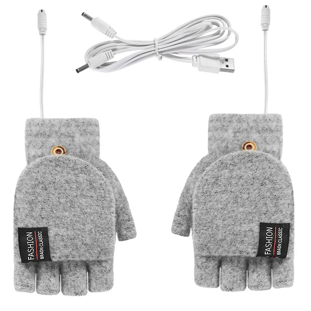 Guantes Calefactables Recargables por USB con Tres Ajustes de Temperatura