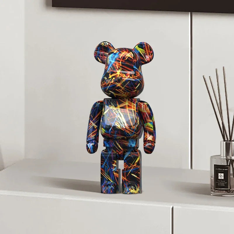 CityCub Graffiti Bärenfigur mit Ablageplatte Dekor