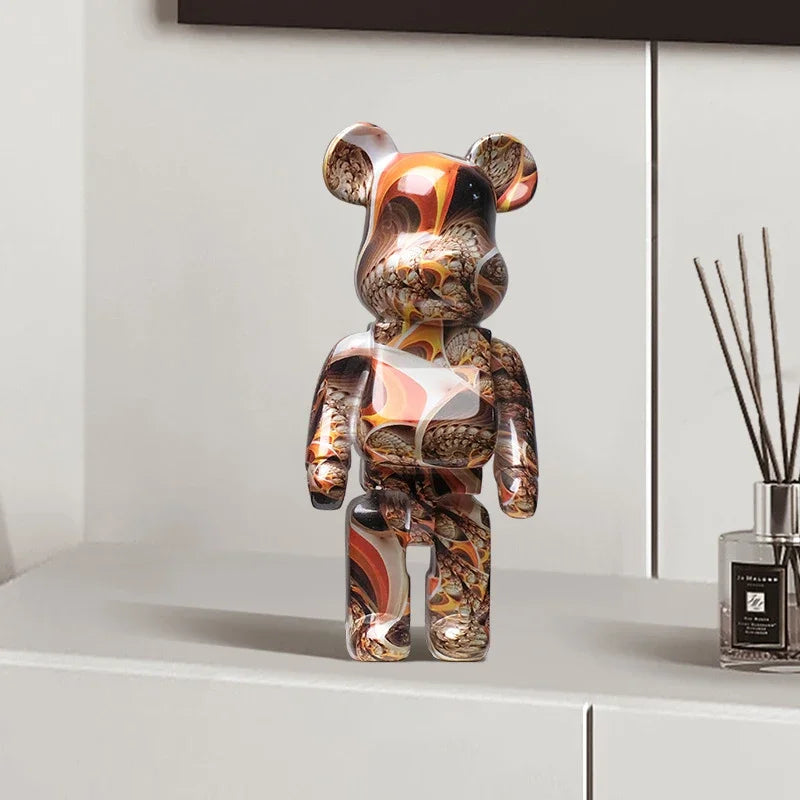 CityCub Graffiti Bärenfigur mit Ablageplatte Dekor