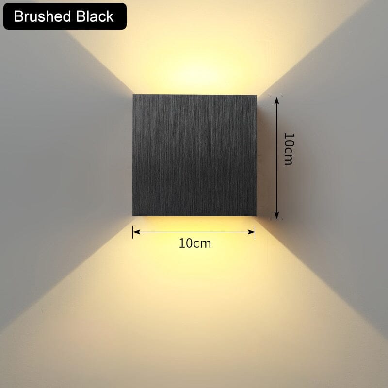 NovaCube Modern Cube Wall Lamp For Indoor And Outdoor Use