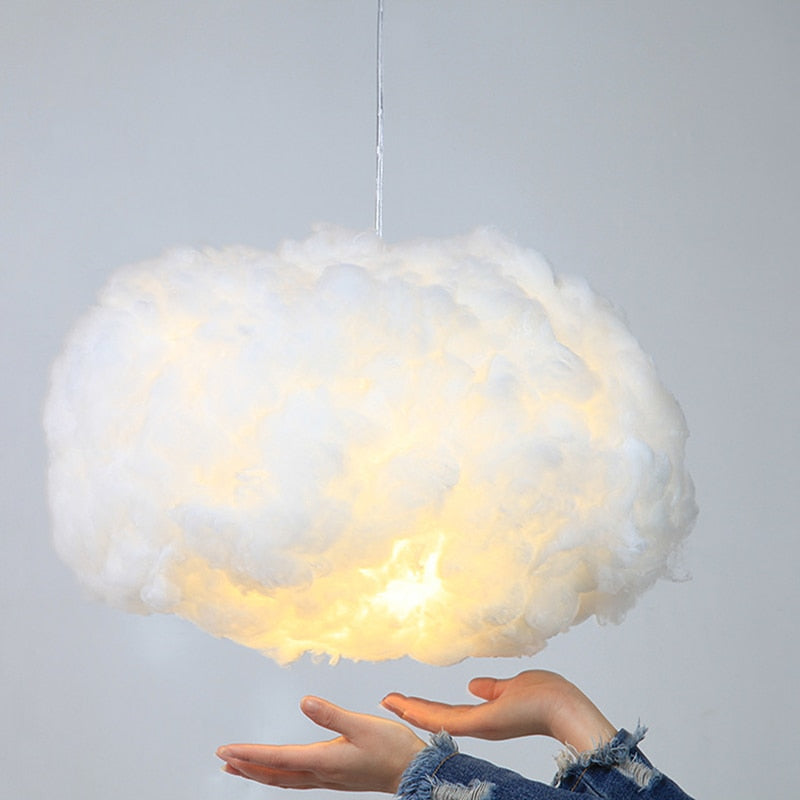 Cirrus Cloud Cotton taklampe med diffusert varmt lys
