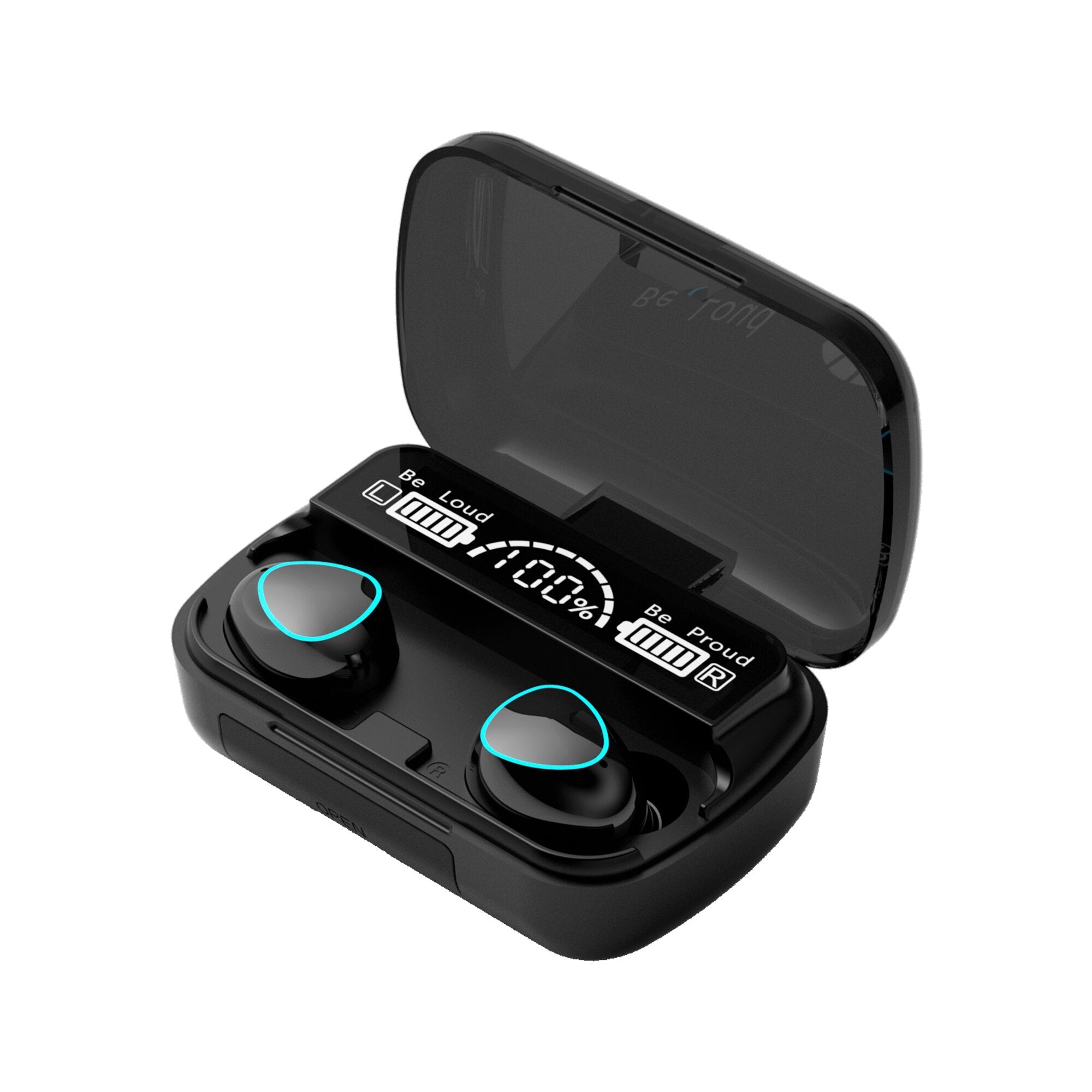 Auricolare Bluetooth NovaPulse con Controlli Touch e Display LED di Alimentazione