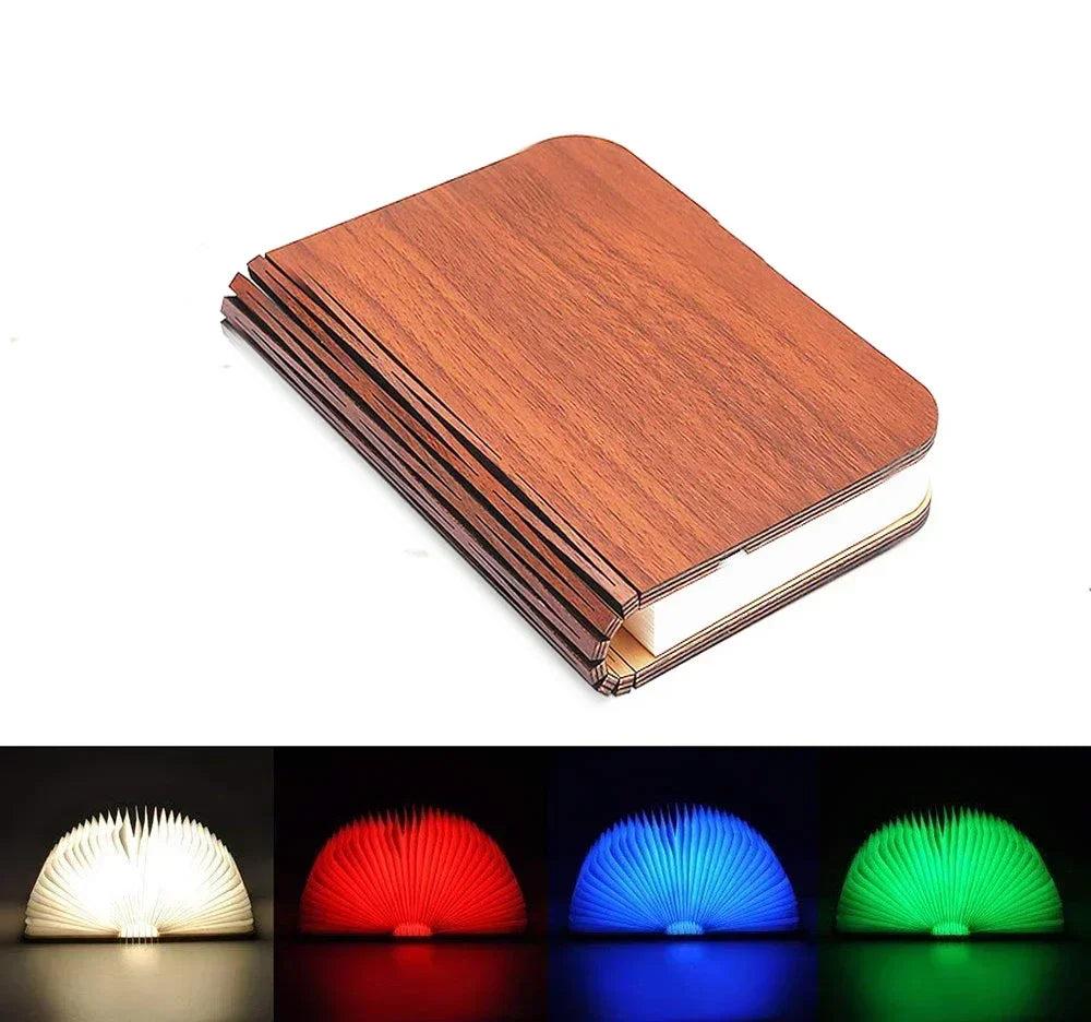 QuillView Foldable Book Lamp Elegant Reading Decor Light