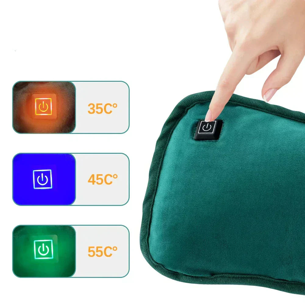 Rychle zahřívající přenosný tepelný polštářek 30x20 cm pro zahřátí rukou a těla