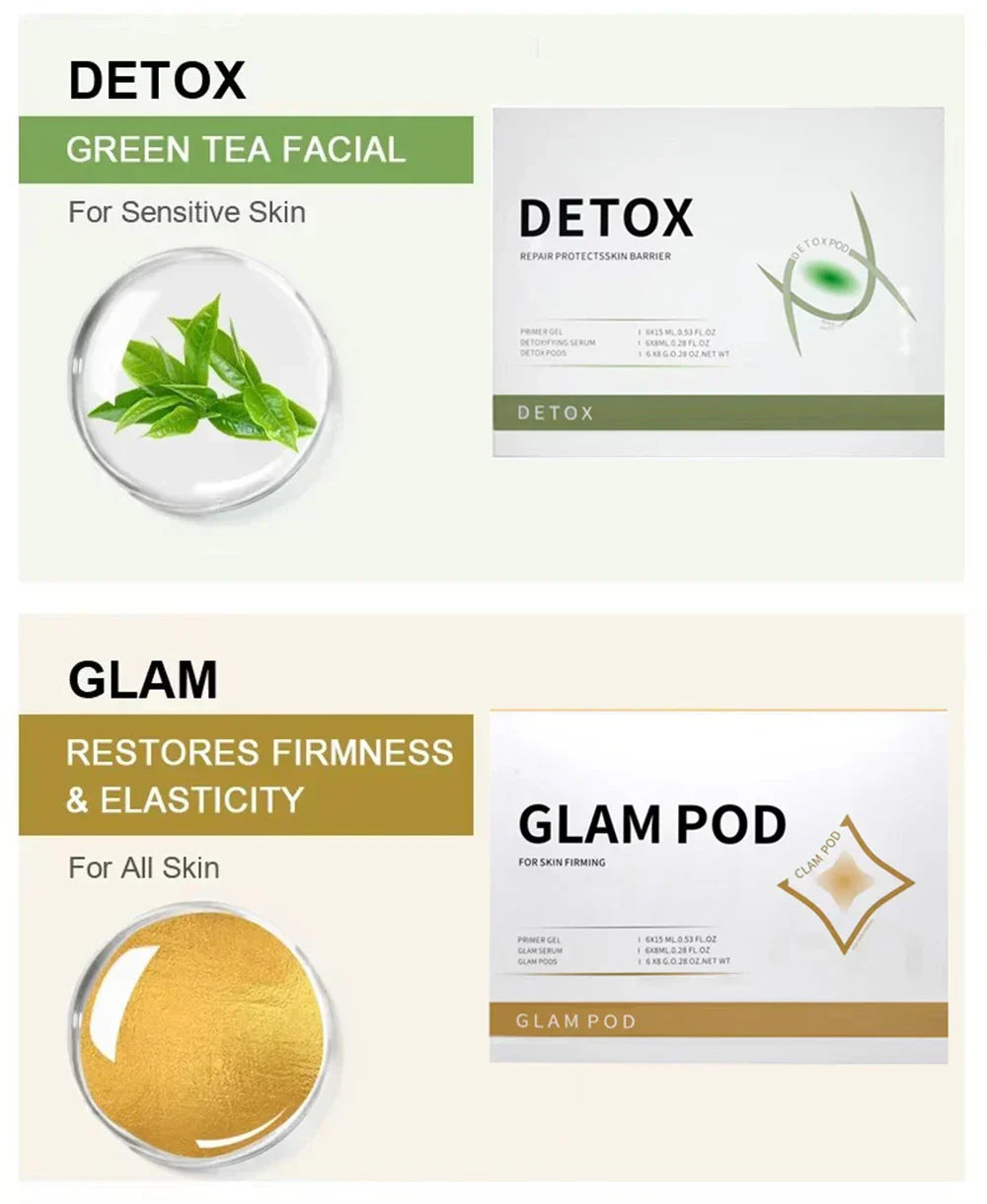 Serum Jel Masajı, Peeling ve Yenileme İçin 7 Tip Yüz CO2 Oksijen Kabarcıklı Cihaz