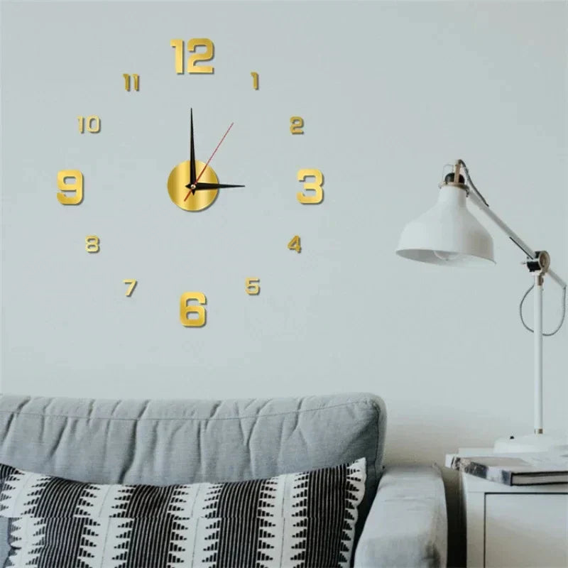 LumaNova DIY svítící 3D nástěnné hodiny s moderním bezrámovým designem