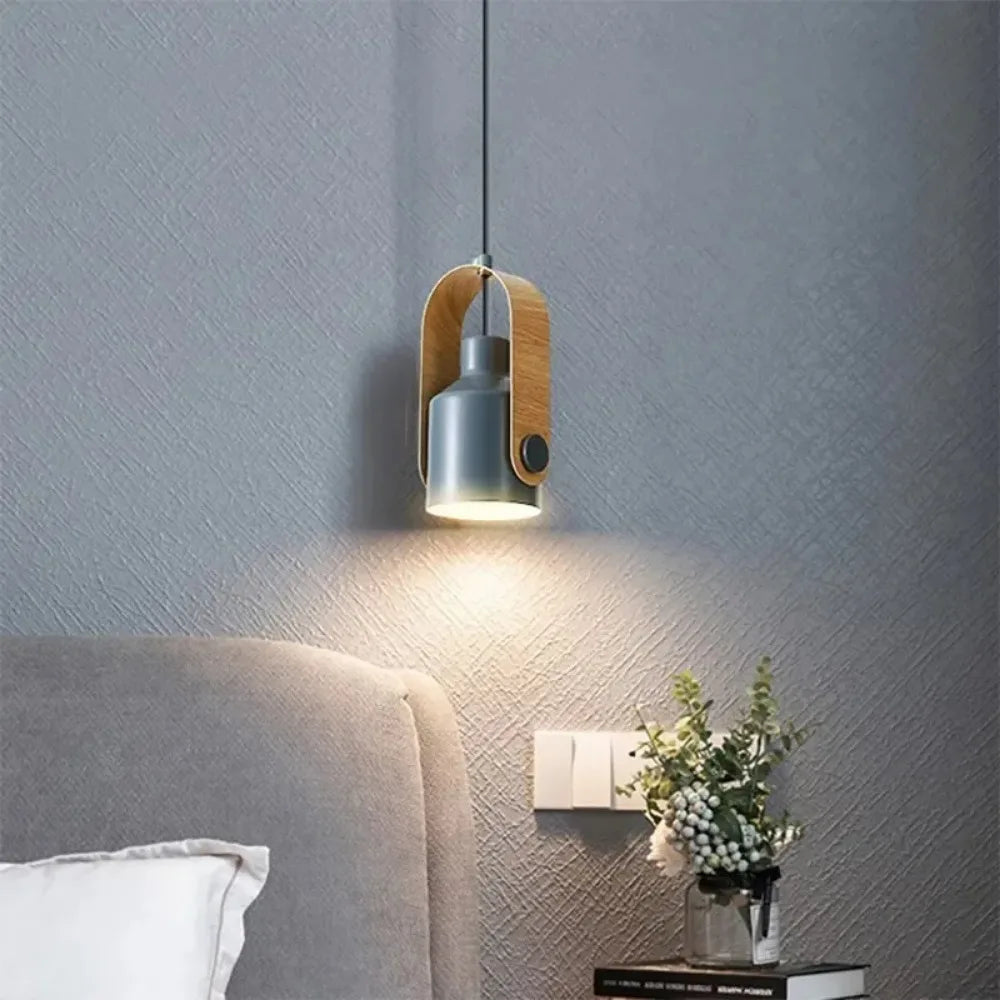 Lampada a sospensione con faretto regolabile Asteri Nordic con base E27