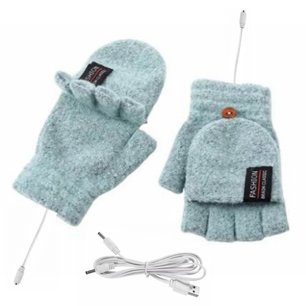 Guantes Calefactables Recargables por USB con Tres Ajustes de Temperatura