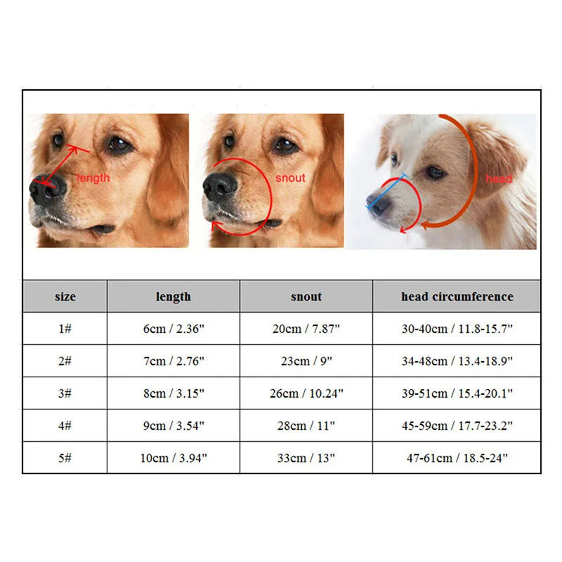 Adjustable Silicone Dog Muzzle For Anti Bite Training And Barking Control