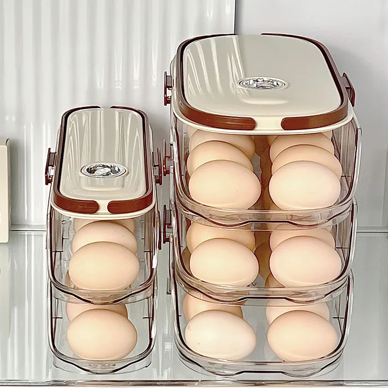 جا تخم‌مرغ یخچال اتوماتیک EggFlow با طراحی درب جانبی جمع‌وجور