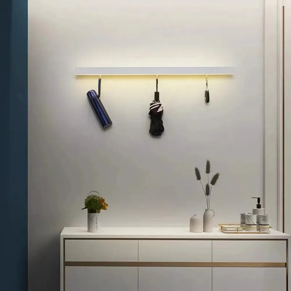AstraNook LED Wall Lamp With Integrated Night Shelf for Bedroom